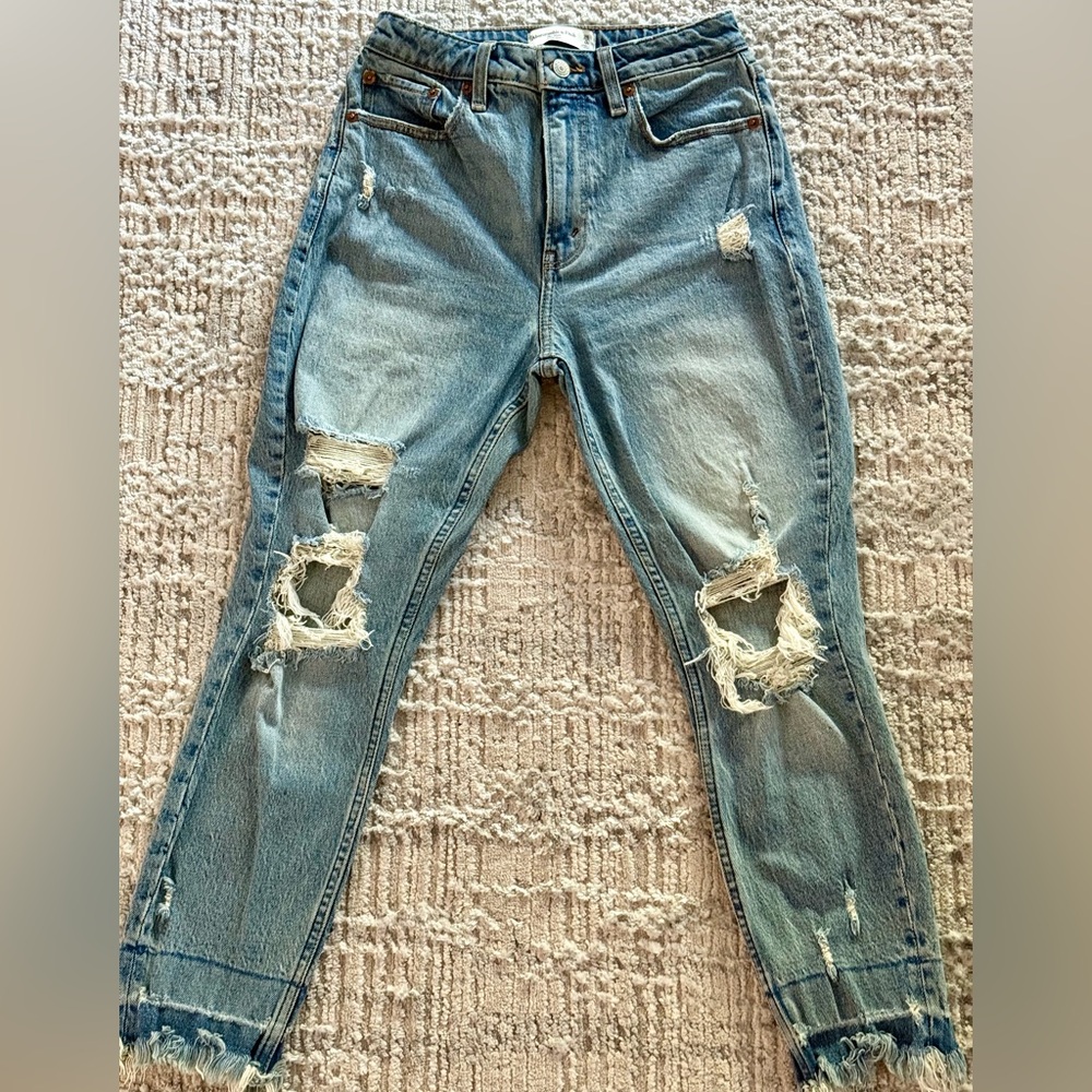 Abercrombie & Fitch Light Blue High Rise Jeans